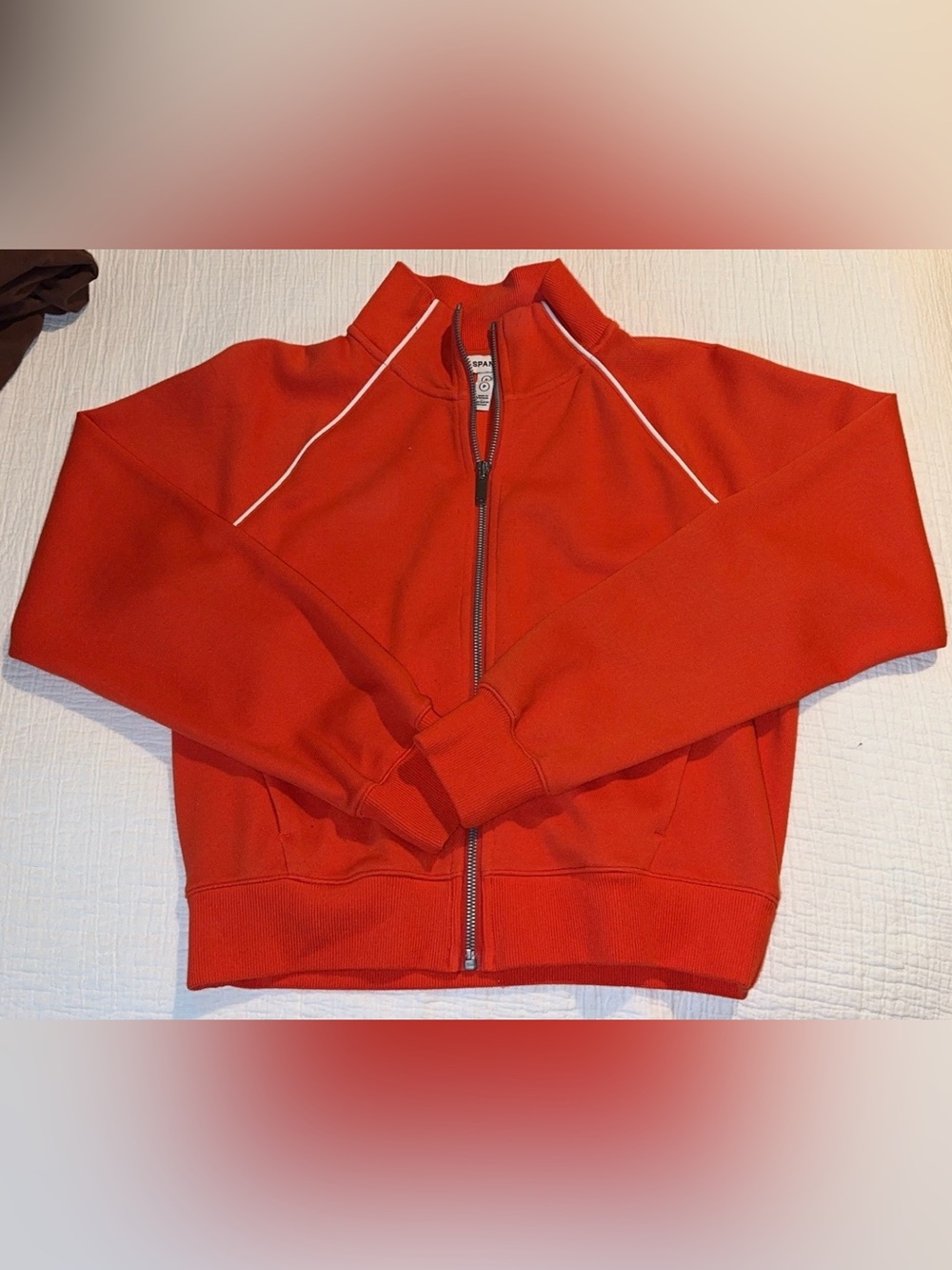 SPANX AirEssentials Contrast Piping Full Zip Track Jacket